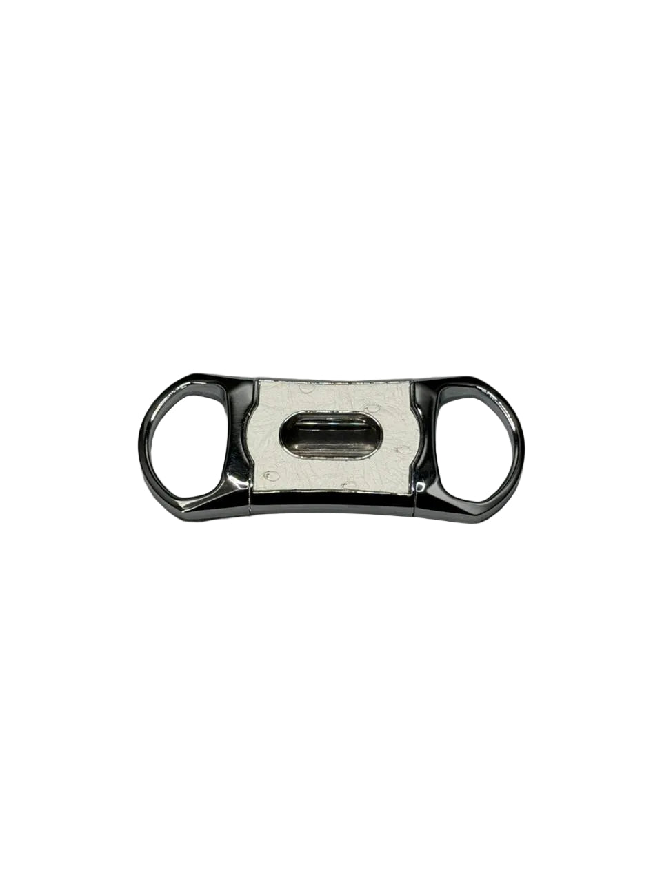 Brizard & Co – The “V” Cutter - White Ostrich Leather & Rosewood