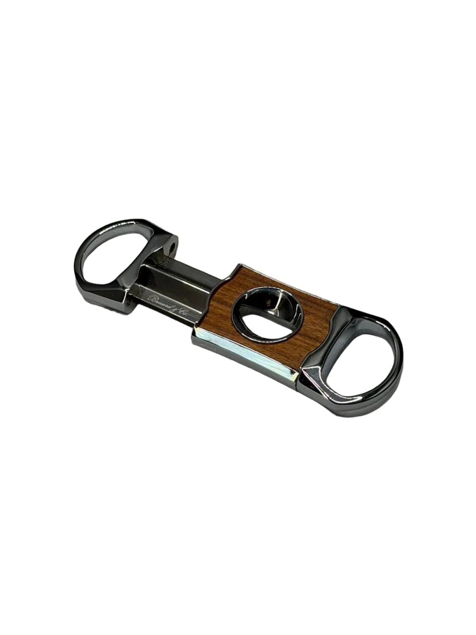 Brizard & Co – The “V” Cutter - White Ostrich Leather & Rosewood