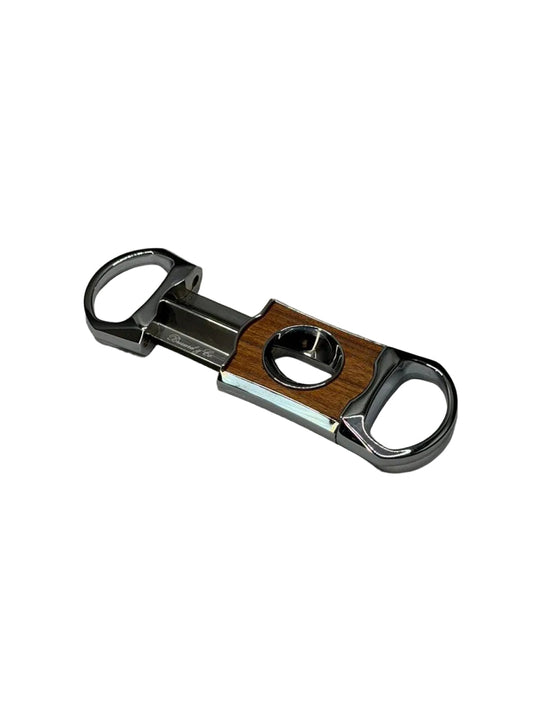 Brizard & Co – The “V” Cutter - White Ostrich Leather & Rosewood