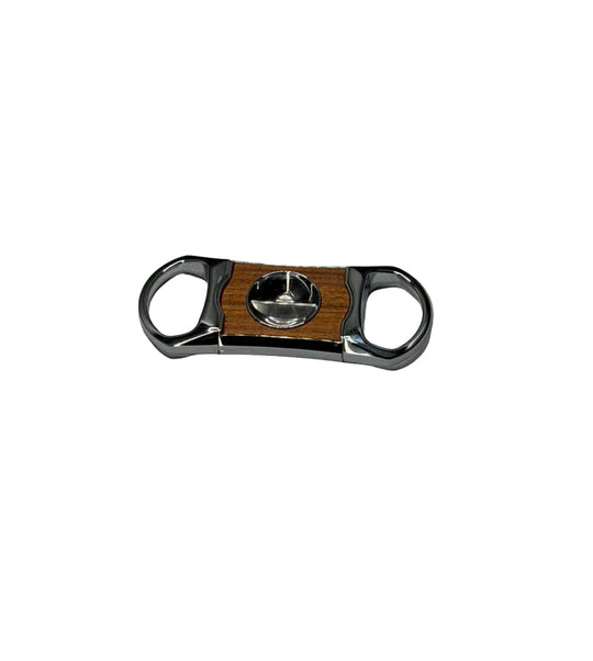 Brizard & Co – The “V” Cutter - White Ostrich Leather & Rosewood