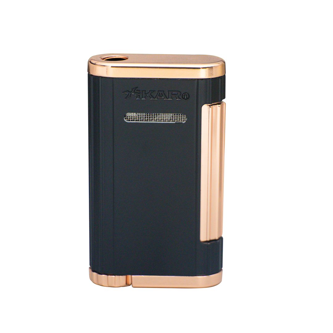 Xikar Allume 1, double jet lighter, black & rose