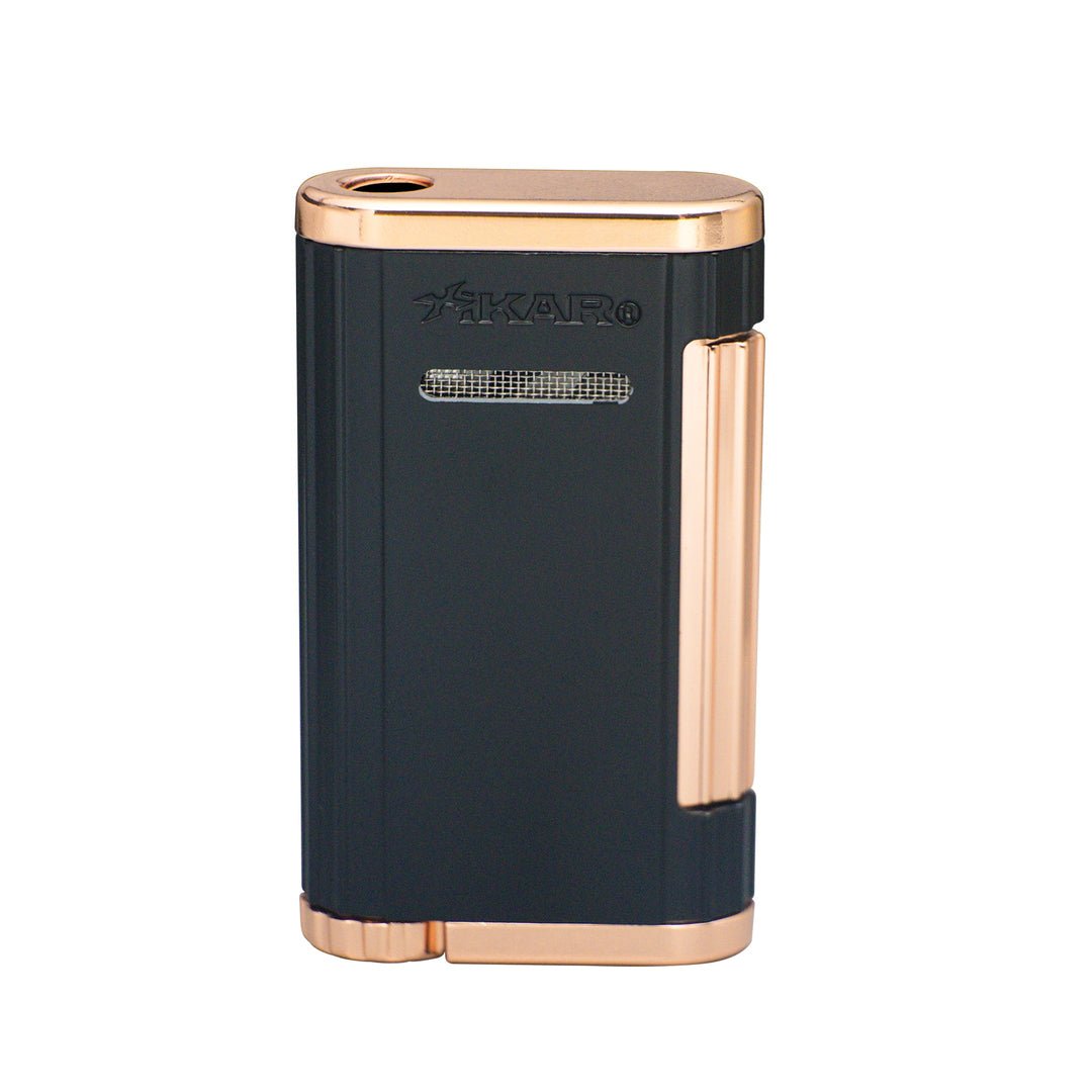 Xikar Allume 1, double jet lighter, black & rose - view 3