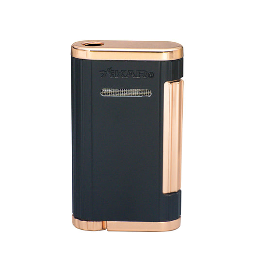 Xikar Allume 1, double jet lighter, black & rose - view 3