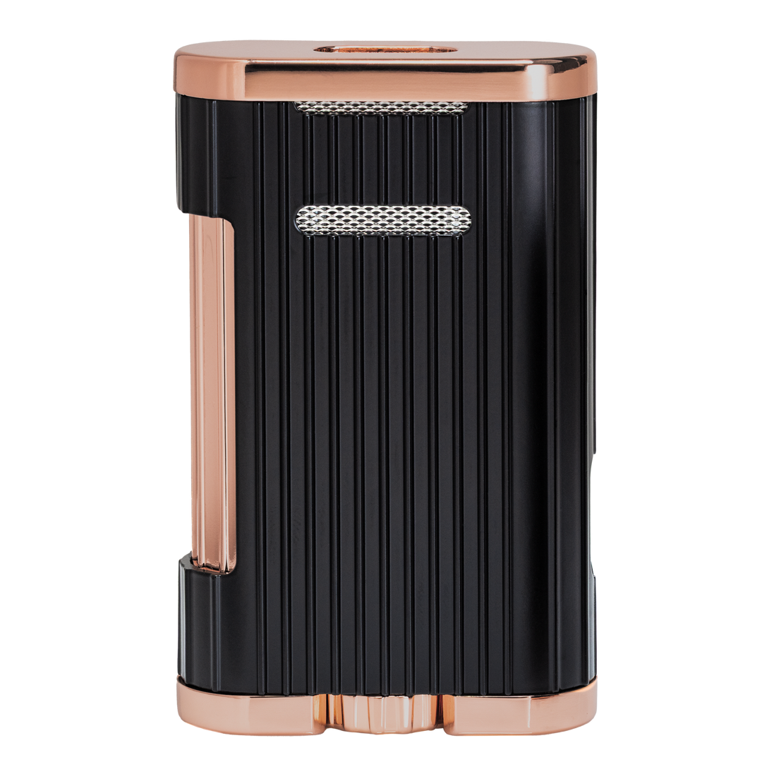 Xikar Allume 3, double jet lighter, black & rose