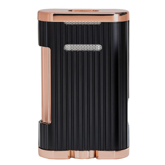 Xikar Allume 3, double jet lighter, black & rose