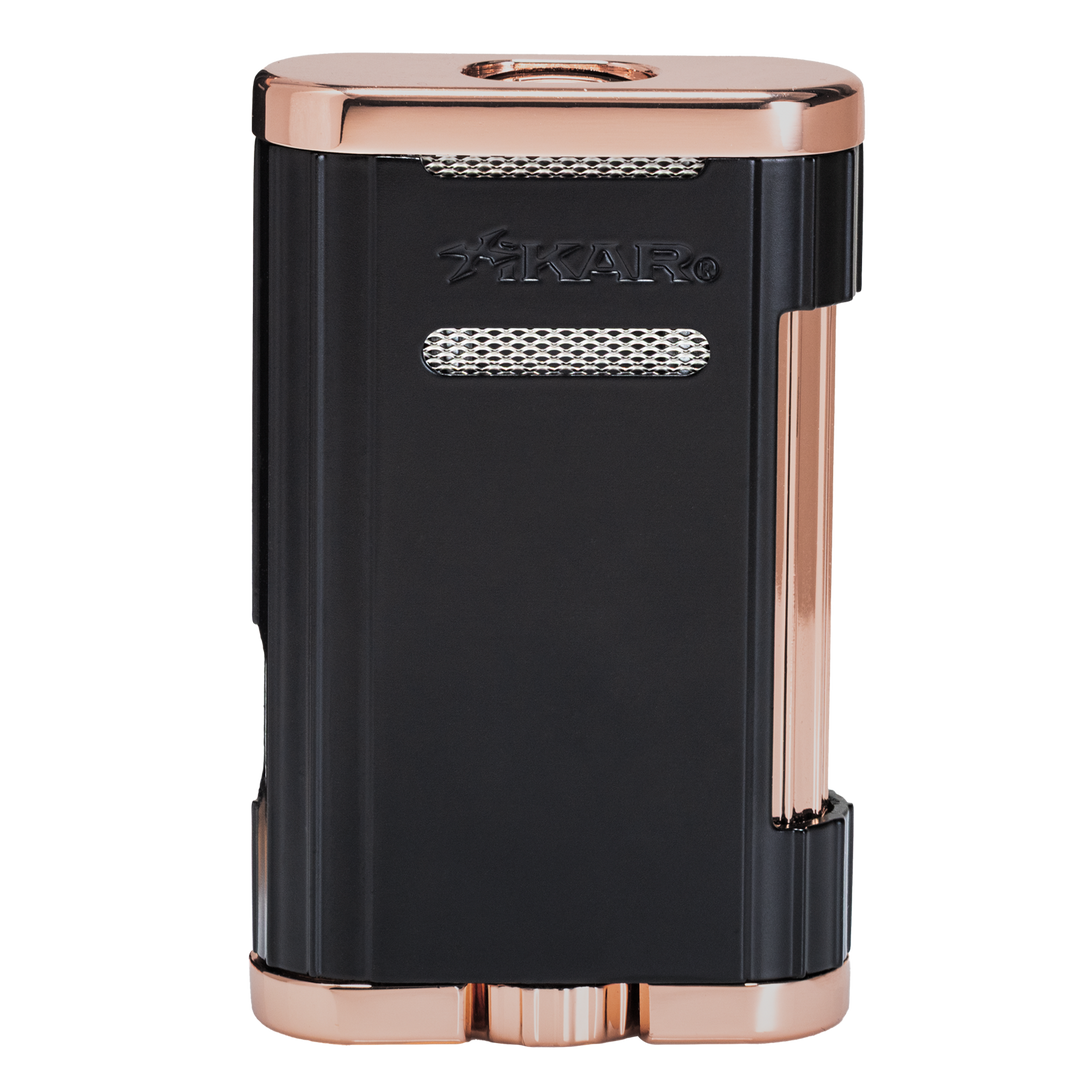 Xikar Allume 3, double jet lighter, black & rose - view 2