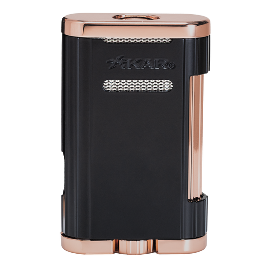 Xikar Allume 3, double jet lighter, black & rose - view 2