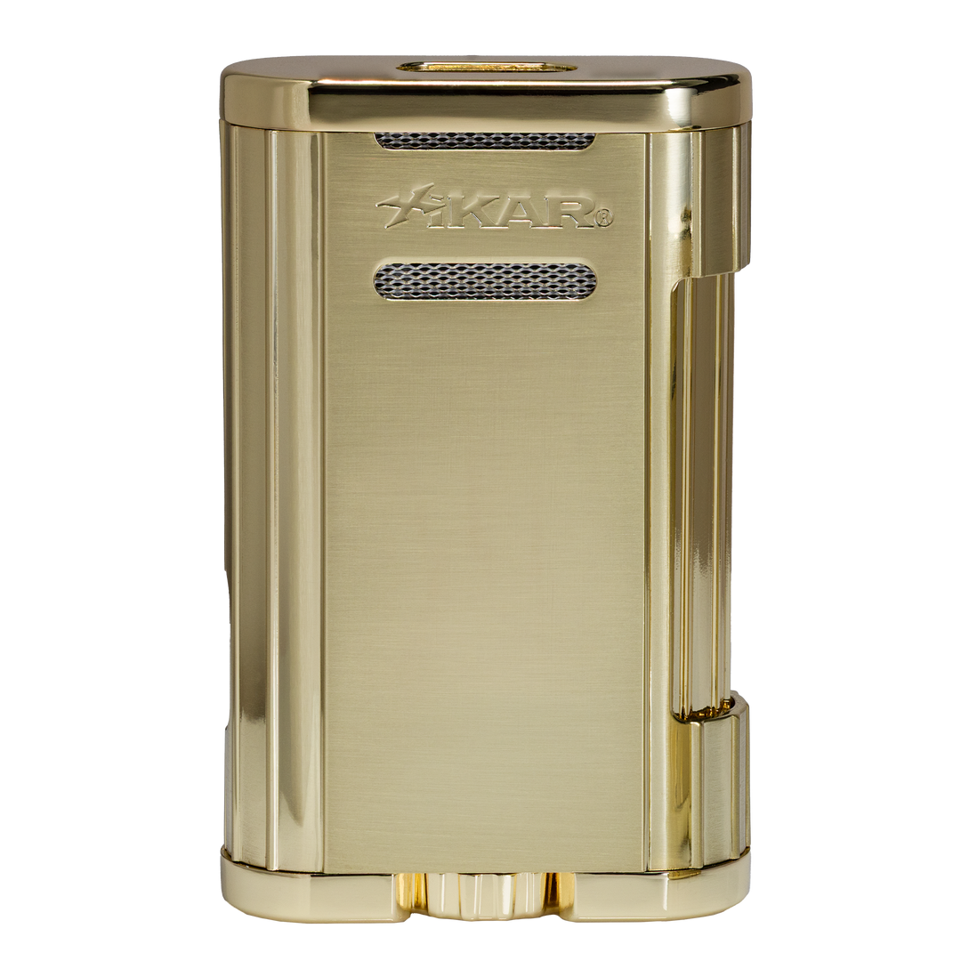 Xikar Allume 3, double jet lighter, gold - view 3