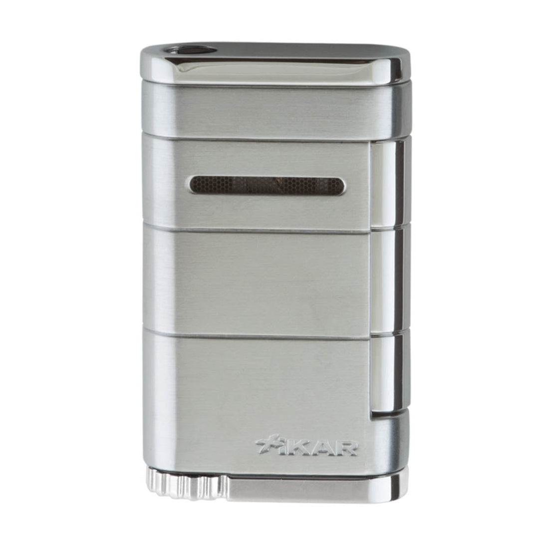 Xikar Allume Single Lighter in Steel Silver