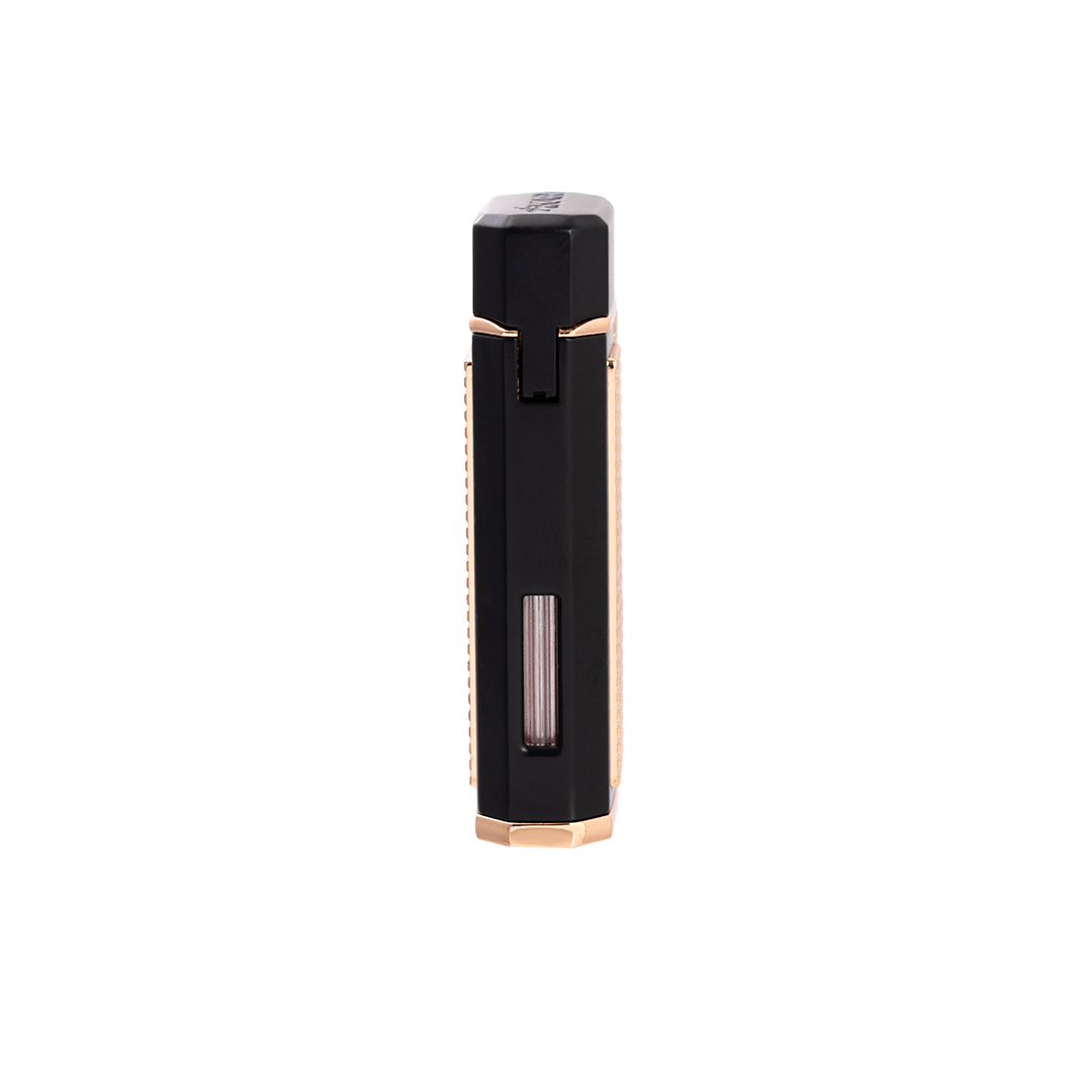 Xikar Ardore Double Soft Flame Lighter in Black and Rose - view 2