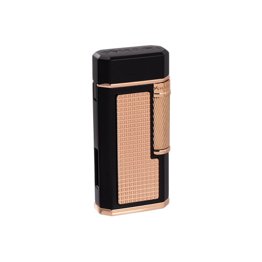 Xikar Ardore Double Soft Flame Lighter in Black and Rose - view 5