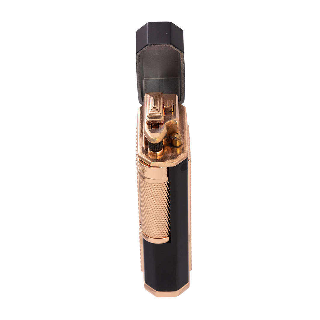 Xikar Ardore Double Soft Flame Lighter in Black and Rose - view 7