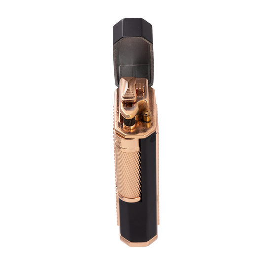 Xikar Ardore Double Soft Flame Lighter in Black and Rose - view 7