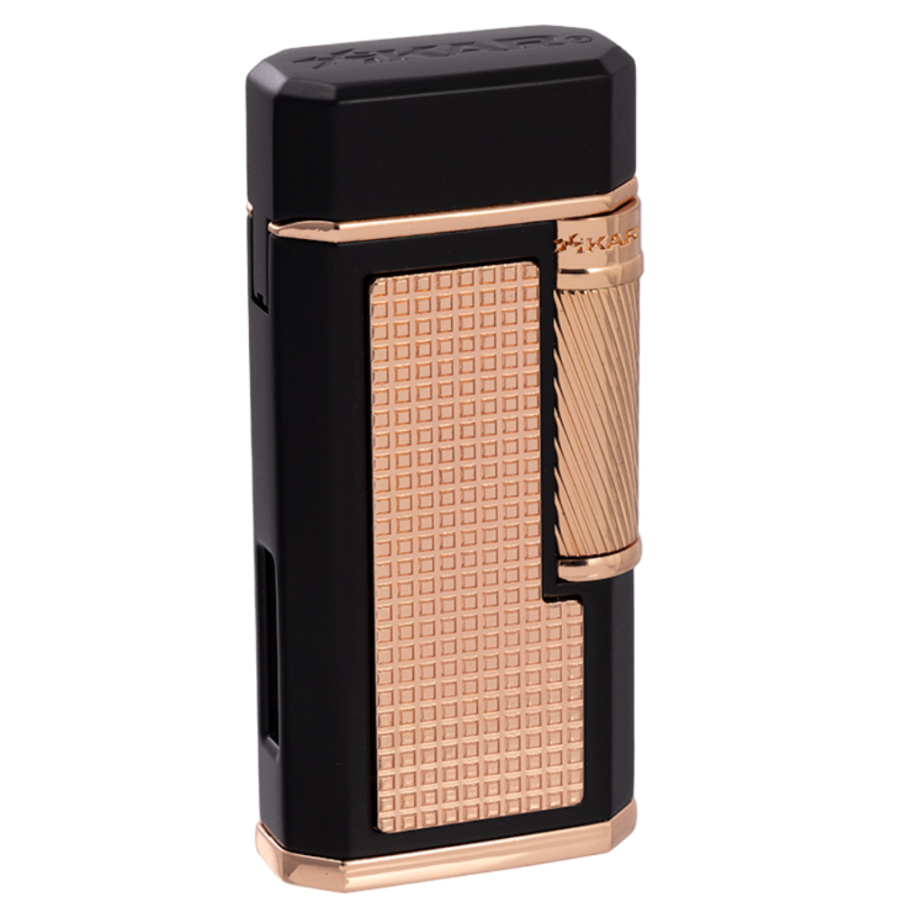 Xikar Ardore Double Soft Flame Lighter in Black and Rose - view 8