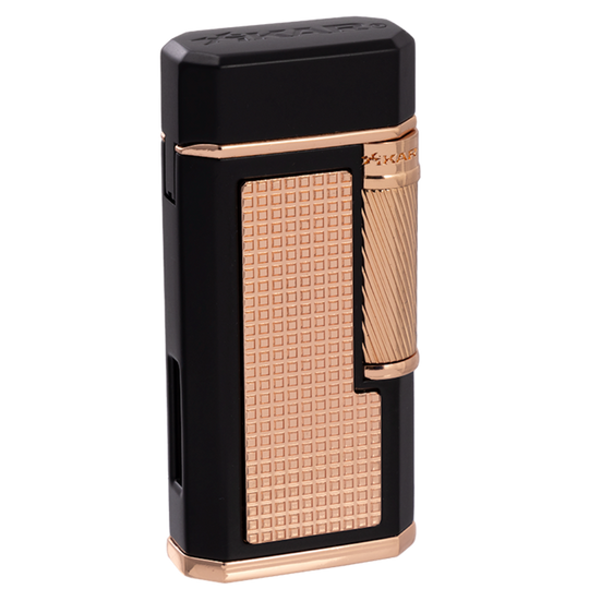 Xikar Ardore Double Soft Flame Lighter in Black and Rose - view 8