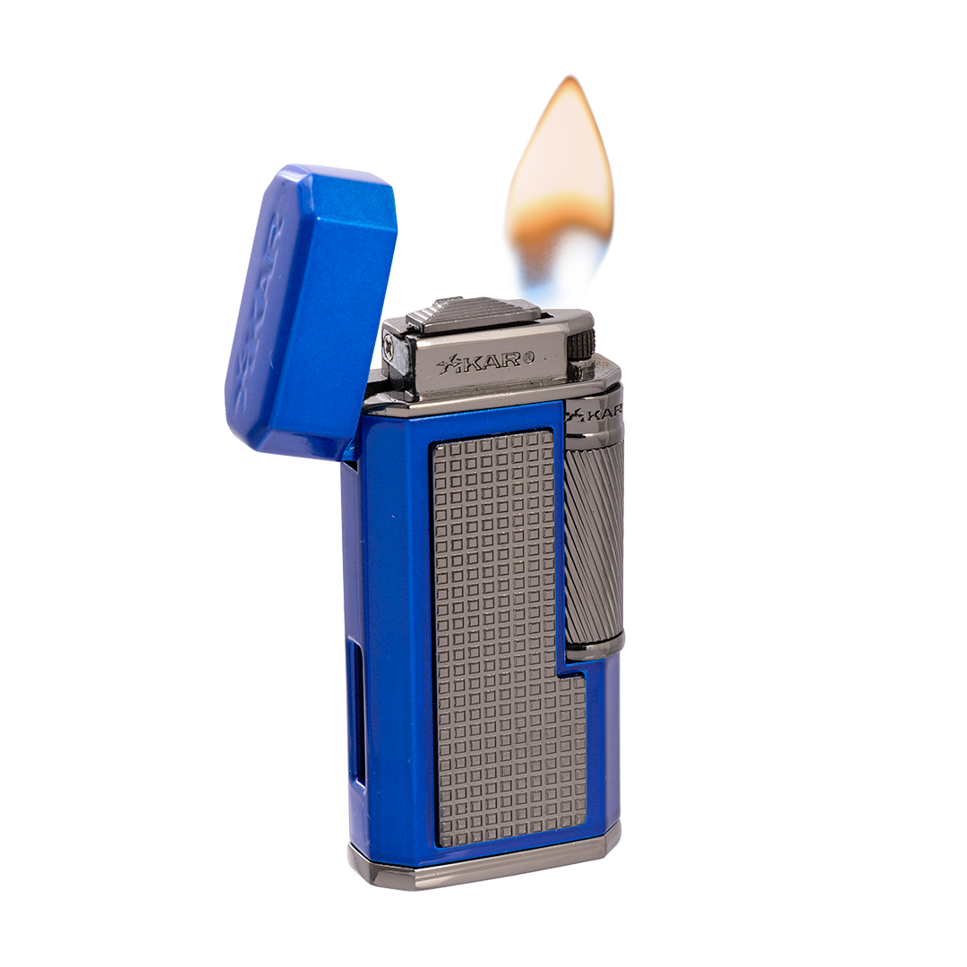 Xikar Ardore Double Soft Flame Lighter in Blue - view 4