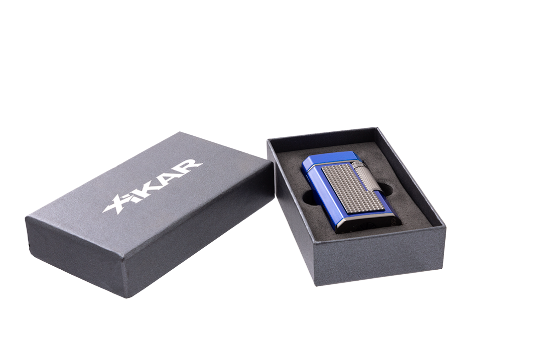Xikar Ardore Double Soft Flame Lighter in Blue - view 5