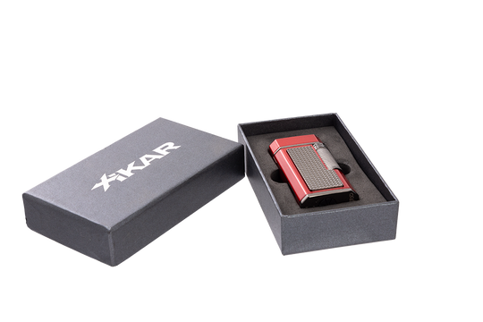 Xikar Ardore Double Soft Flame Lighter in Red - view 2