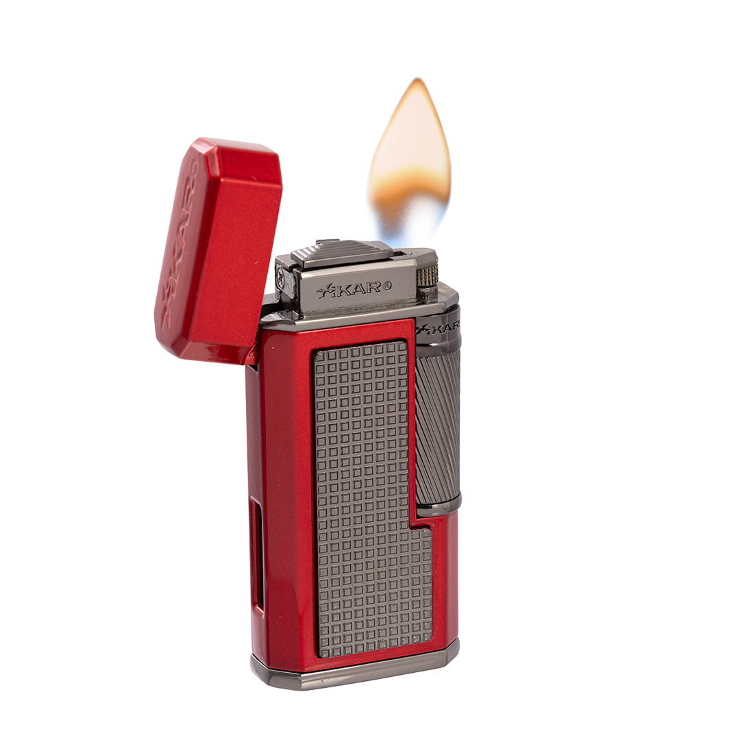 Xikar Ardore Double Soft Flame Lighter in Red - view 3