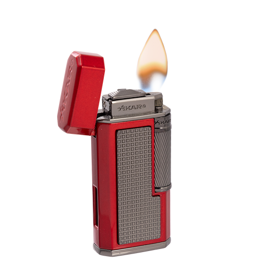 Xikar Ardore Double Soft Flame Lighter in Red - view 3