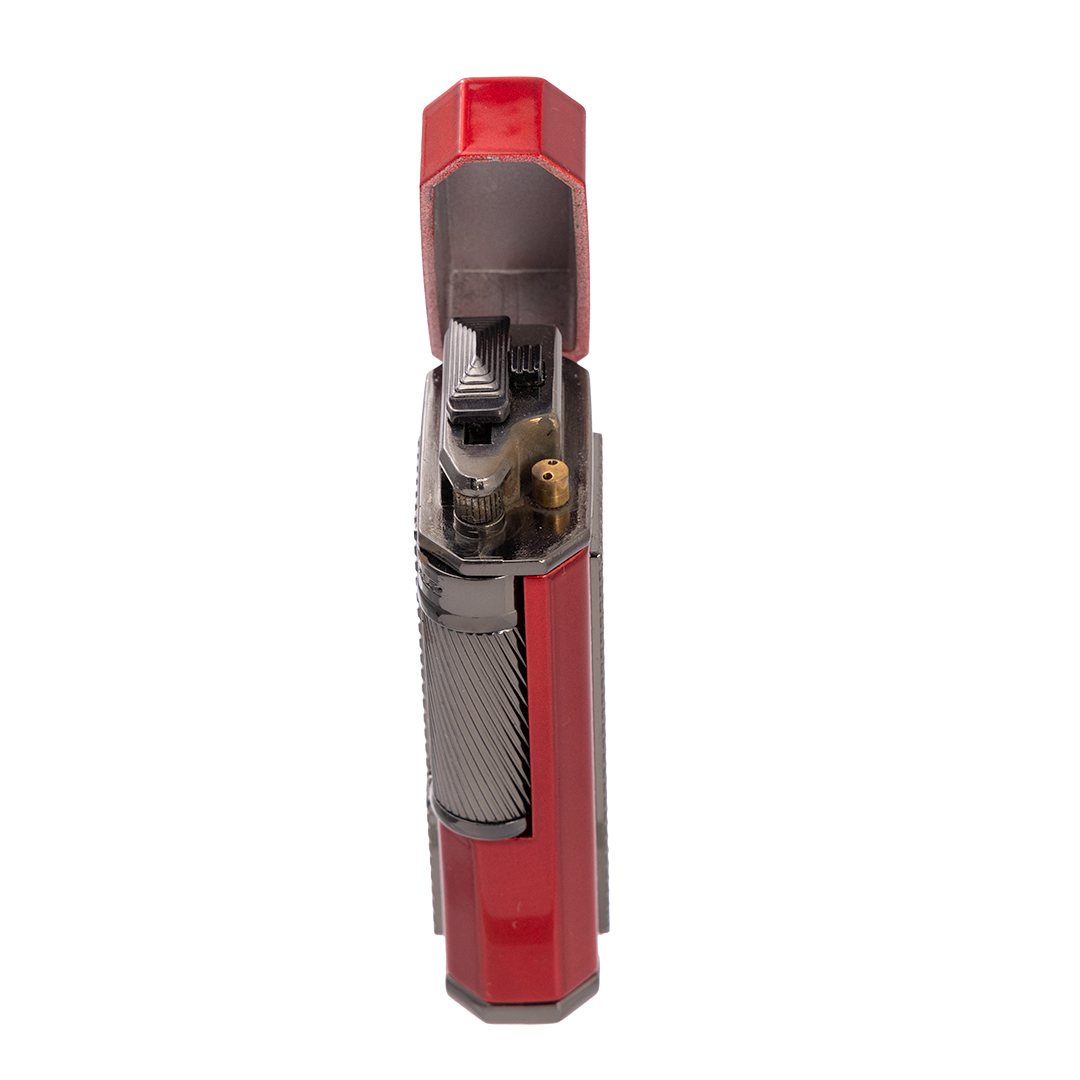 Xikar Ardore Double Soft Flame Lighter in Red - view 6