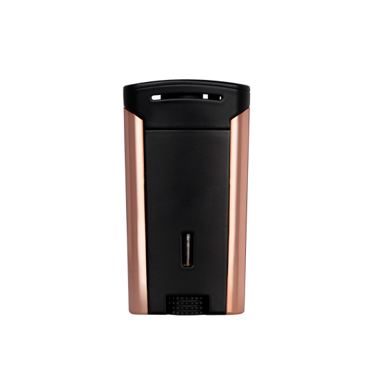 Xikar Astral Single-jet Flame Lighter in Black and Rose Gold - view 4