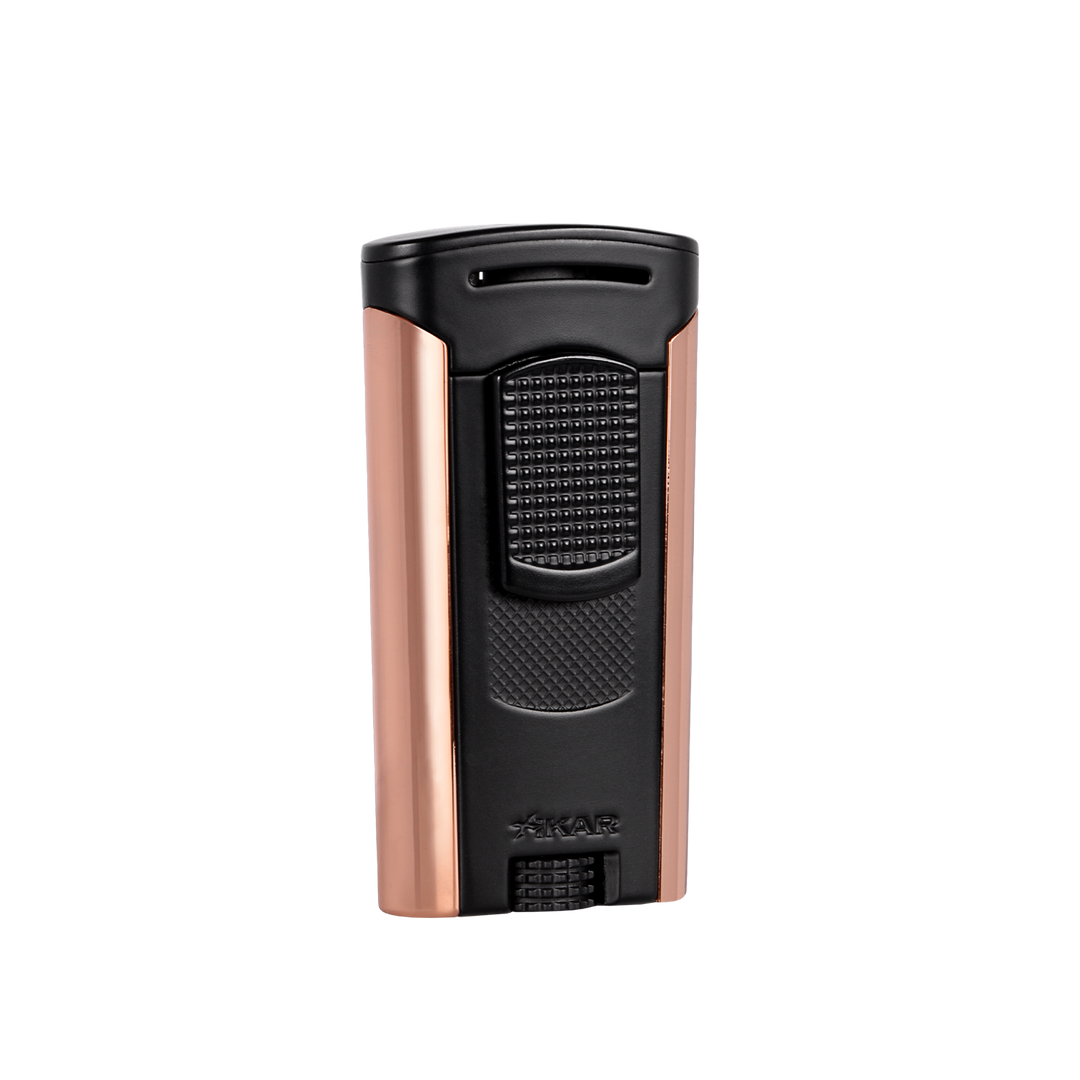 Xikar Astral Single-jet Flame Lighter in Black and Rose Gold - view 5
