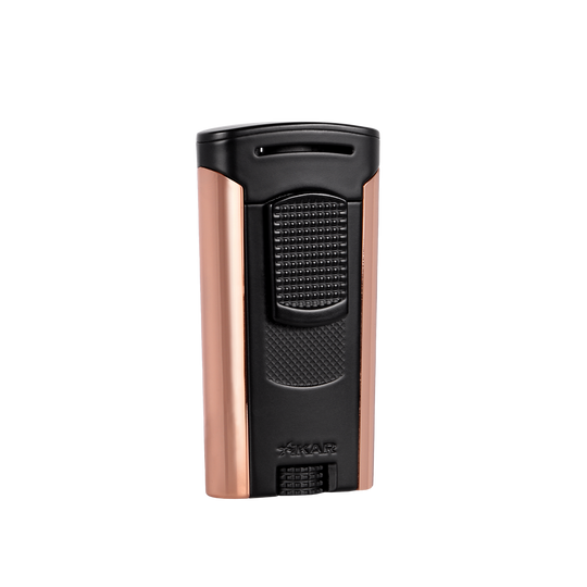Xikar Astral Single-jet Flame Lighter in Black and Rose Gold - view 5