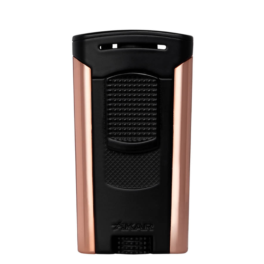 Xikar Astral Single-jet Flame Lighter in Black and Rose Gold - view 7