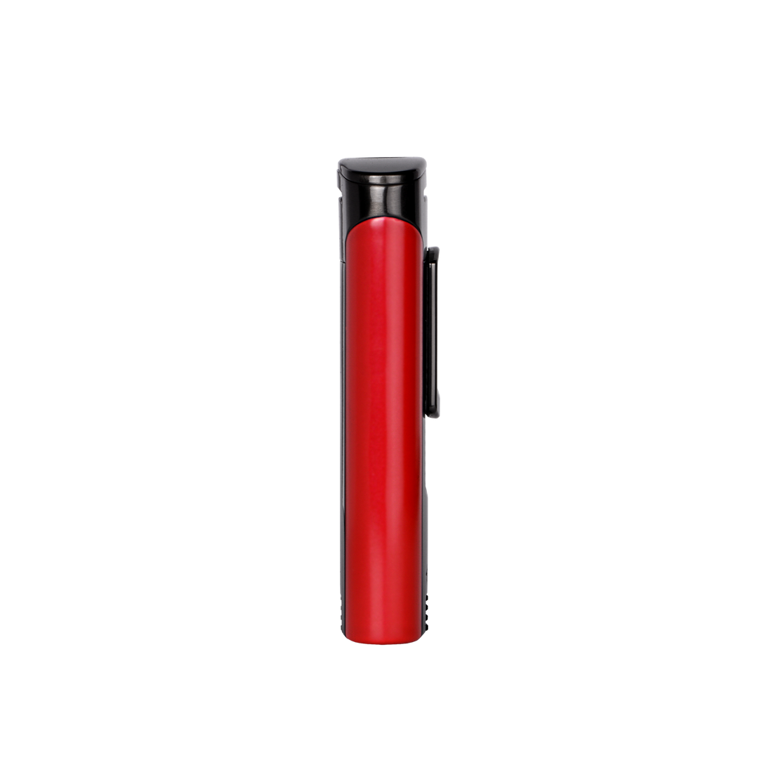 Xikar Astral Single-jet Flame Lighter in Gunmetal and Red - view 4