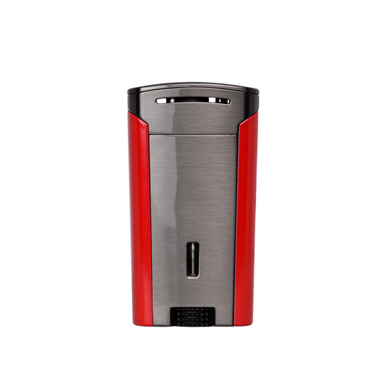 Xikar Astral Single-jet Flame Lighter in Gunmetal and Red - view 6
