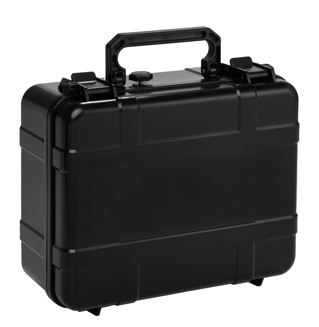 Xikar Black 40 Cigar Capacity Travel Humidor - No Label
