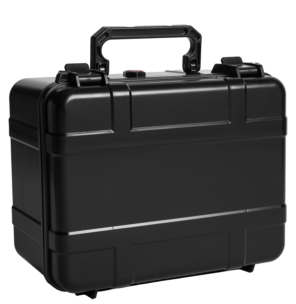 Xikar Black 60 Cigar Capacity Travel Humidor - No Label