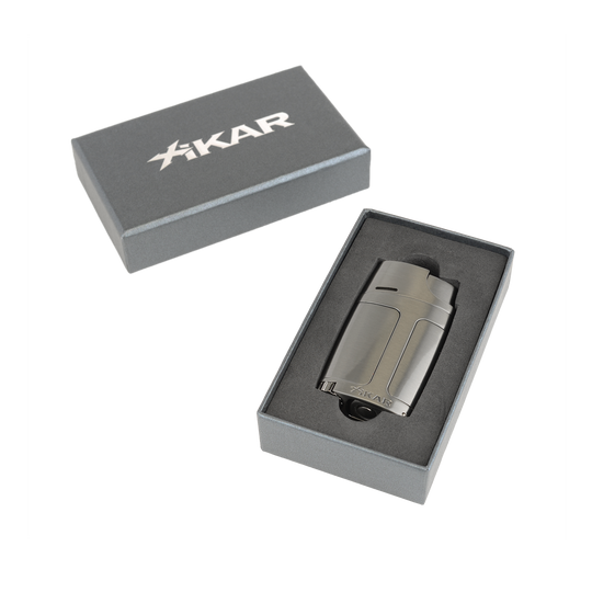Xikar ELX Double Lighter in Gunmetal - view 4