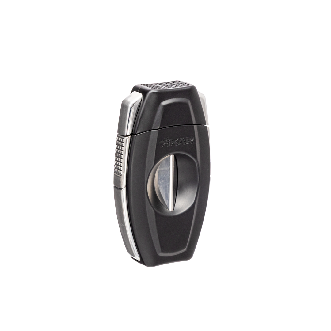 Xikar Flip Dual V-Cut & Straight Cutter in Black