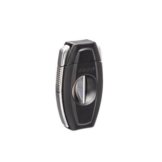 Xikar Flip Dual V-Cut & Straight Cutter in Black