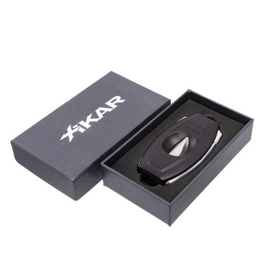 Xikar Flip Dual V-Cut & Straight Cutter in Black - view 3