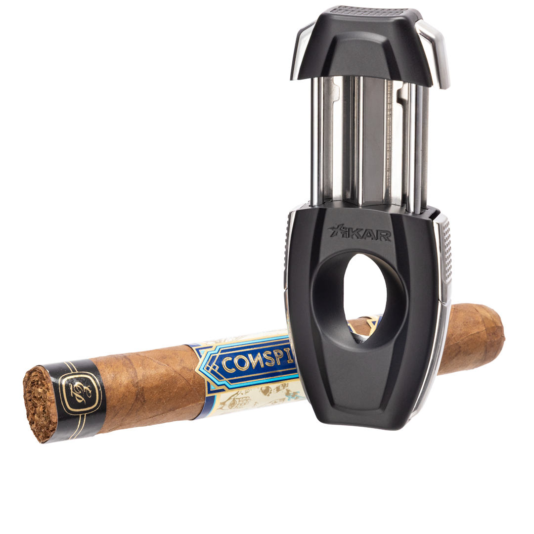 Xikar Flip Dual V-Cut & Straight Cutter in Black - view 8