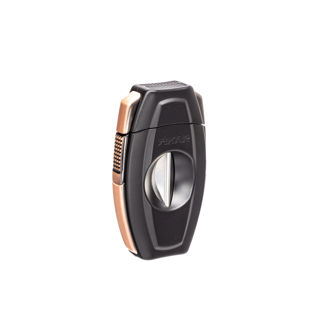 Xikar Flip Dual V-Cut & Straight Cutter in Black & Bronze