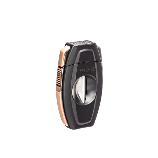 Xikar Flip Dual V-Cut & Straight Cutter in Black & Bronze