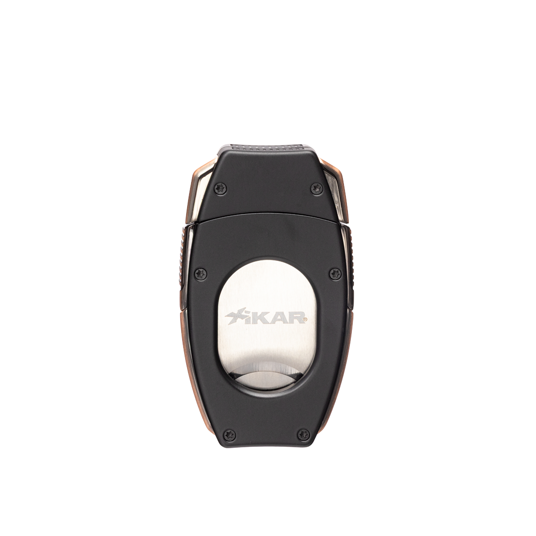 Xikar Flip Dual V-Cut & Straight Cutter in Black & Bronze - view 2