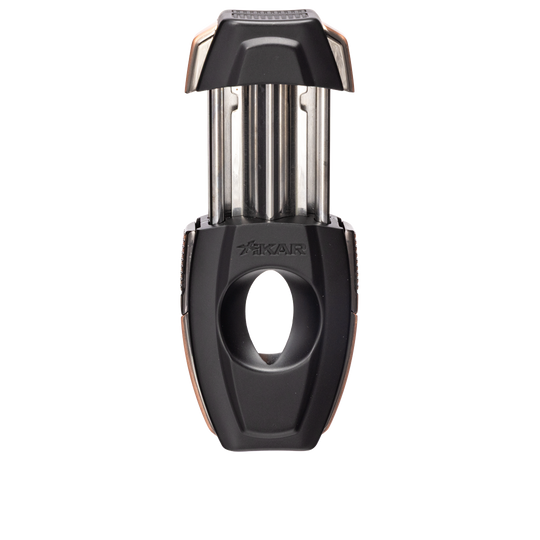 Xikar Flip Dual V-Cut & Straight Cutter in Black & Bronze - view 7