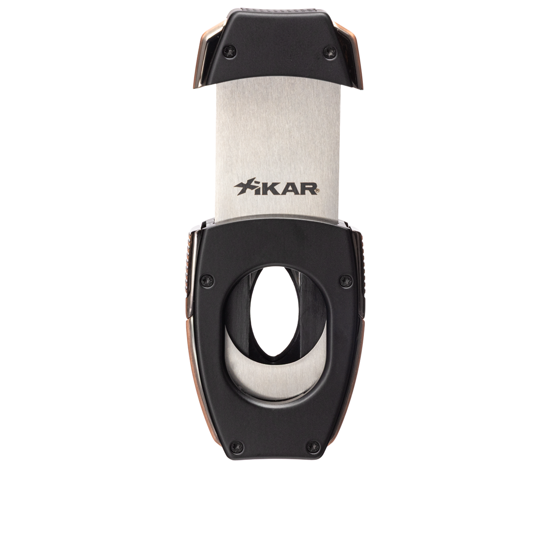 Xikar Flip Dual V-Cut & Straight Cutter in Black & Bronze - view 8