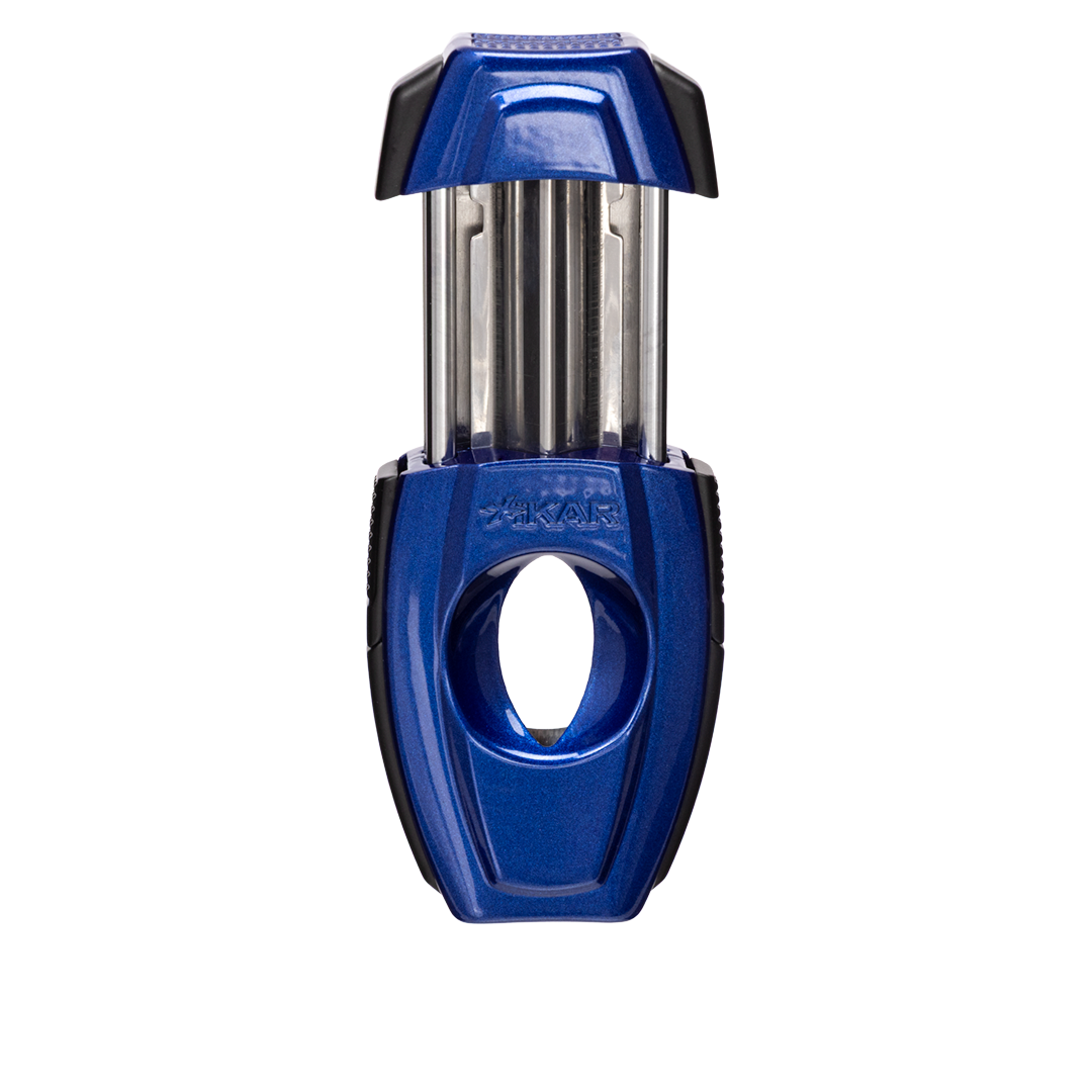Xikar Flip Dual V-Cut & Straight Cutter in Blue