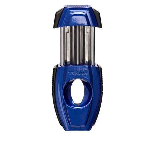 Xikar Flip Dual V-Cut & Straight Cutter in Blue