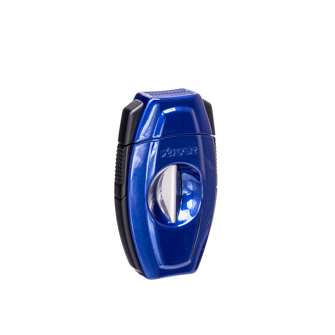 Xikar Flip Dual V-Cut & Straight Cutter in Blue - view 4