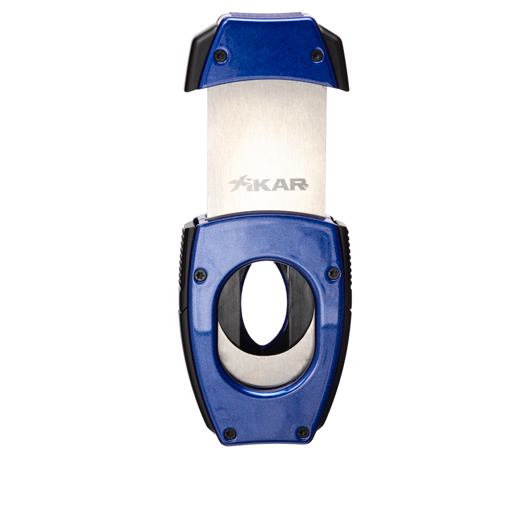 Xikar Flip Dual V-Cut & Straight Cutter in Blue - view 5