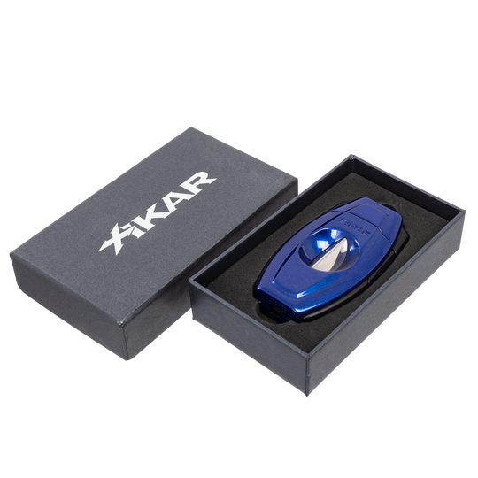 Xikar Flip Dual V-Cut & Straight Cutter in Blue - view 6