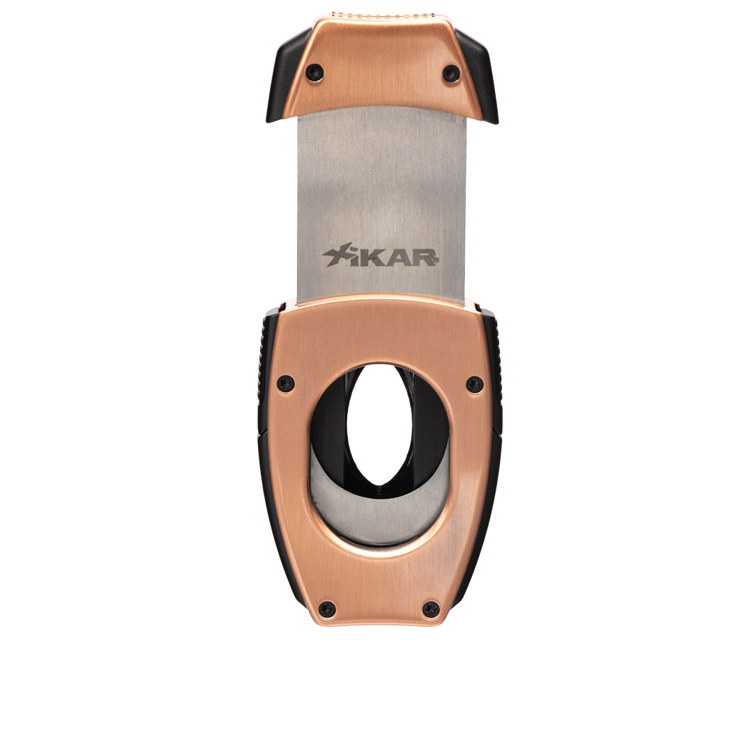 Xikar Flip Dual V-Cut & Straight Cutter in Bronze - view 5