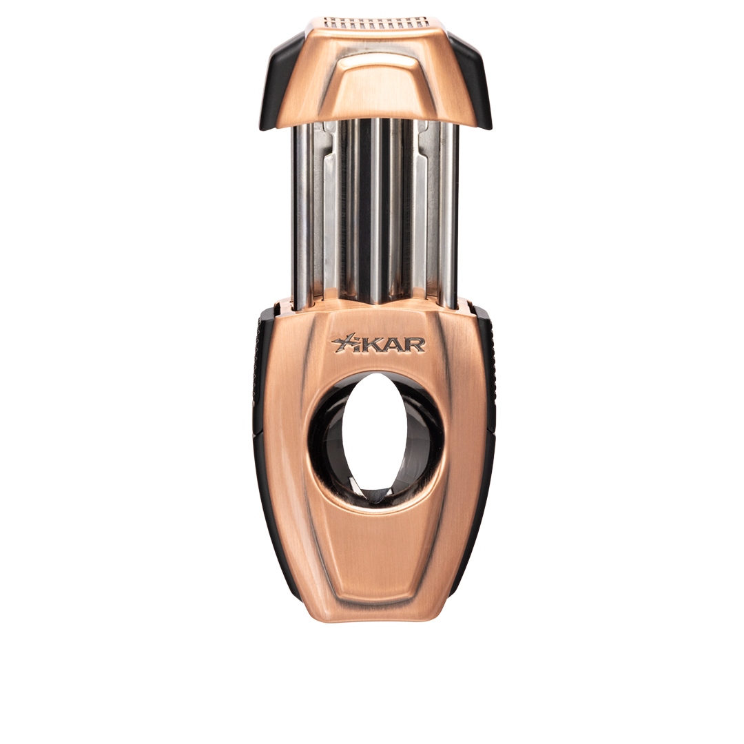 Xikar Flip Dual V-Cut & Straight Cutter in Bronze - view 8